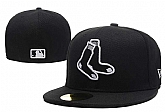 White Sox Team Logo Black Fitted Hat LX
